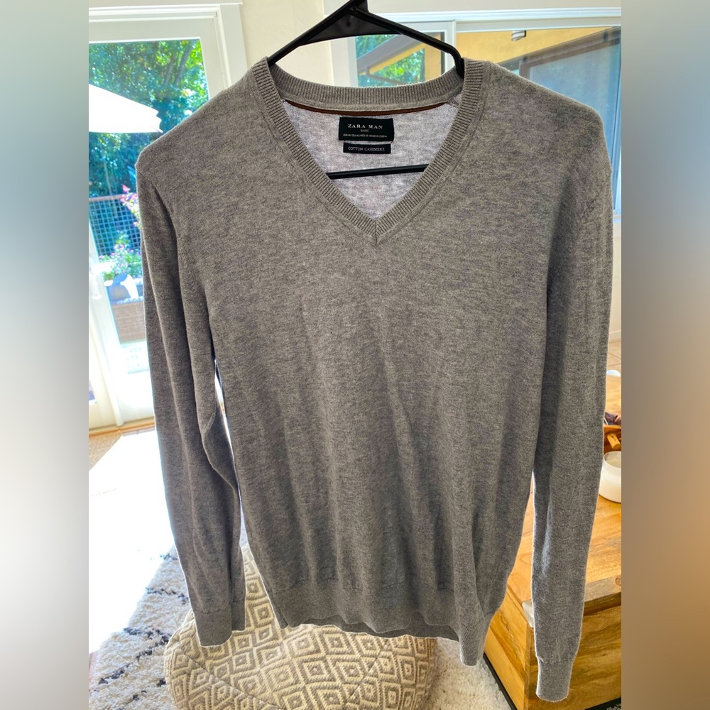 Zara Man Basic Cotton-Cashmere sweater